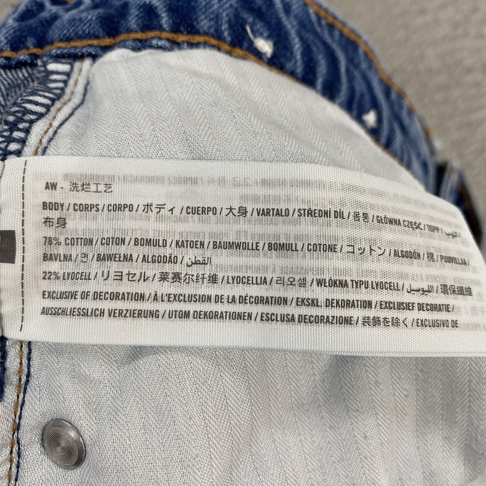 Abercrombie & Fitch Loose High Rise Jeans Womens 30 Blue Straight Relaxed Denim - Picture 9 of 14